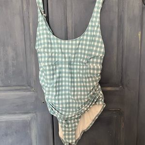 Anne Cole Women’s bathing suit in size 16. Beautiful blue and white plaid